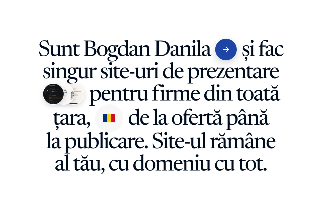 Fraza mare de pe prima pagină a acestui site