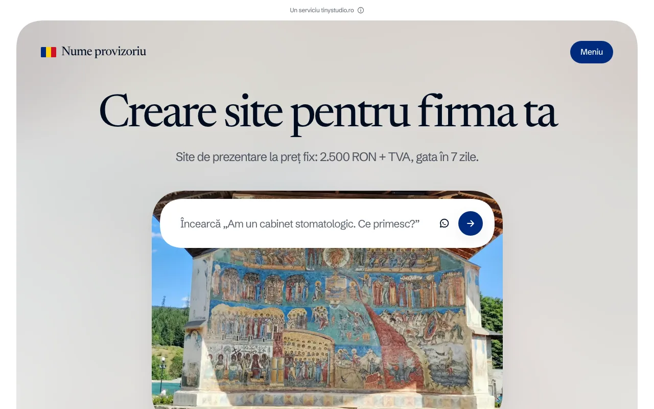 Prima pagină a acestui site, pe calculator